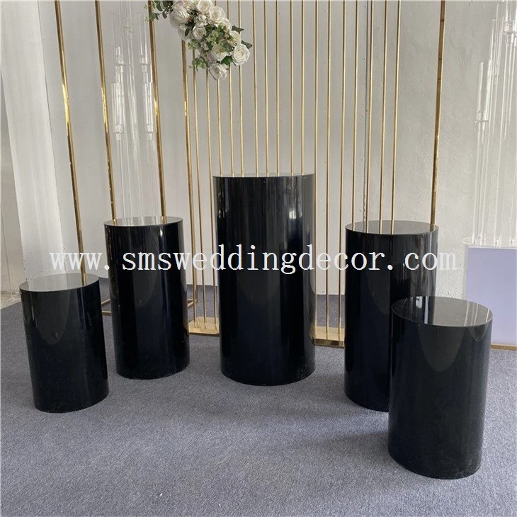 black pedestal display