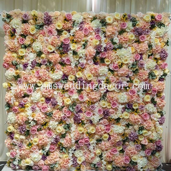large flower wall backdrop