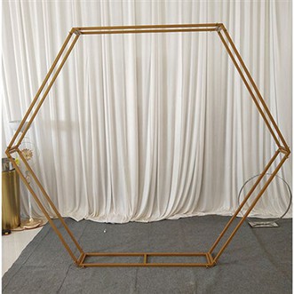 Zlatna šesterokutna pozadina