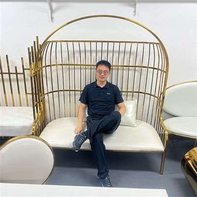 Gold Cage Chair